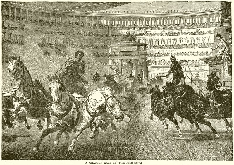 コロッセオでの戦車レース 作： 英語学校