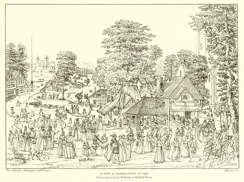 1590年のホースリーダウンでの祝祭 作： 英語学校