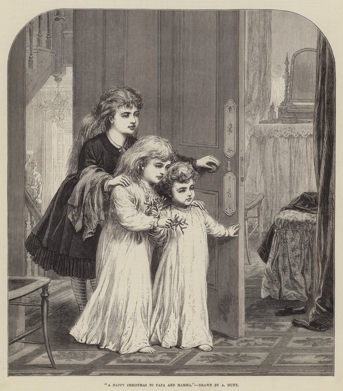A Happy Christmas to Papa and Mamma (Engraving) 作： 英語学校