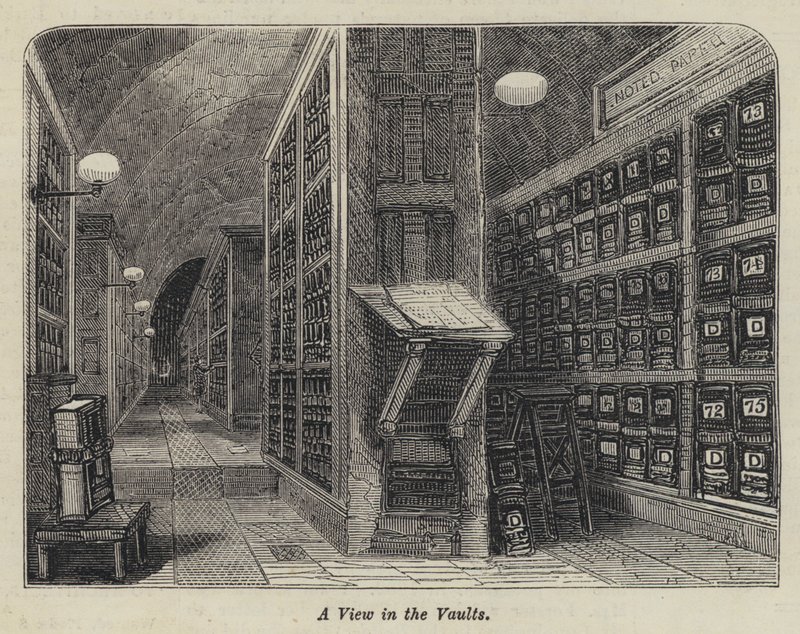 A View in the Vaults (e.g. engraving) 作： 英語学校