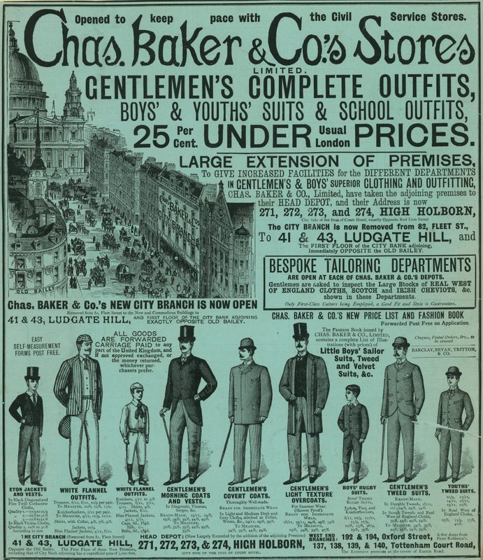 Chas Baker＆Cos Storesの広告 作： 英語学校