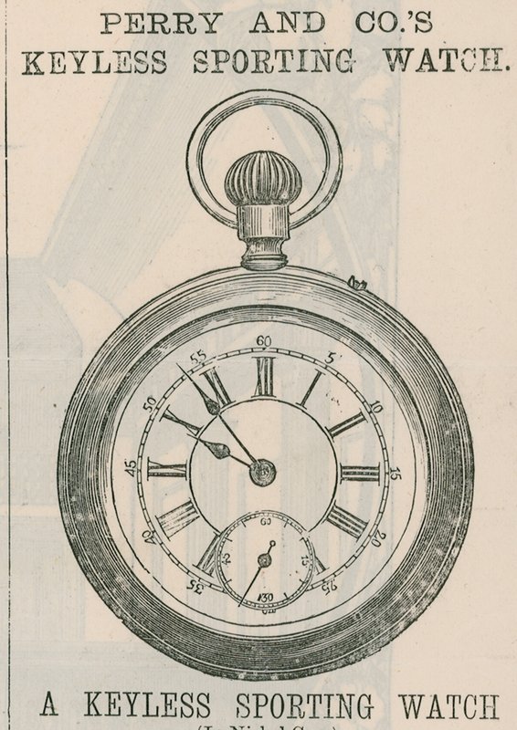 Perry＆Cos Keyless Sporting Watchの広告 作： 英語学校