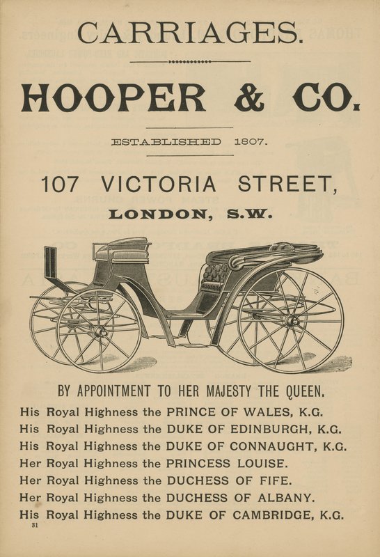 Hooper＆Coの車両の広告 作： 英語学校
