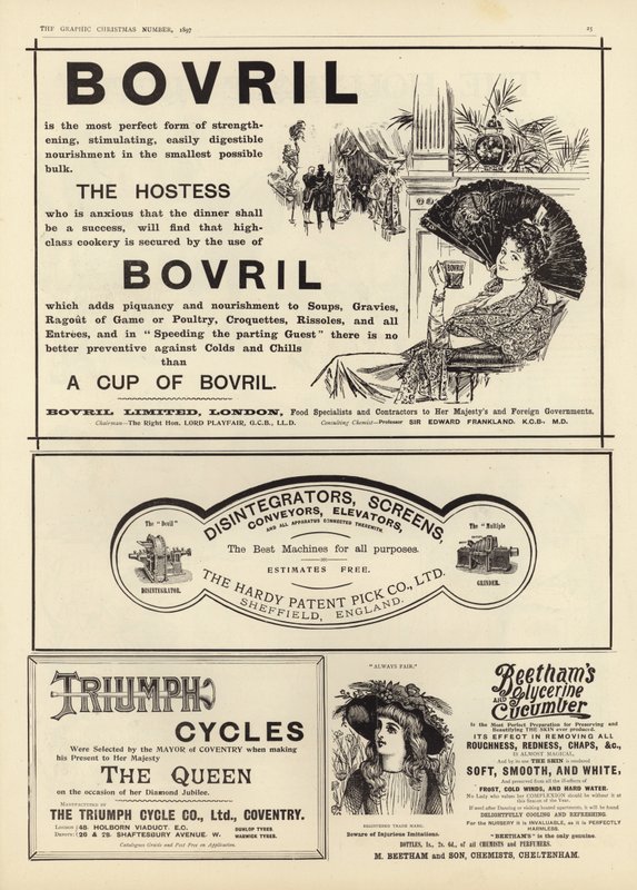 The Graphic Christmas Number 1897から宣伝された広告 作： 英語学校