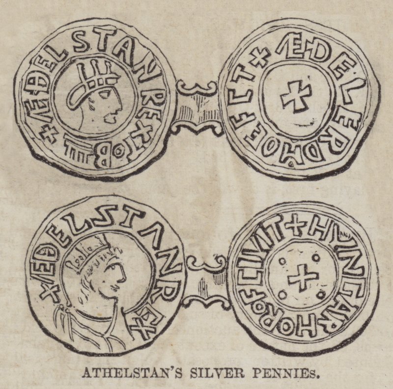 アテルスタンの銀貨(彫刻) 作： 英語学校