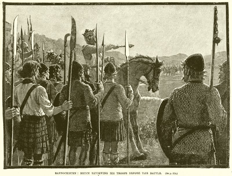 バノックバーン：戦闘前にブルースが部隊を振り返る 作： 英語学校