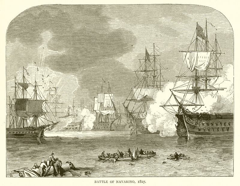 ナバリノの戦い、1827年 作： 英語学校