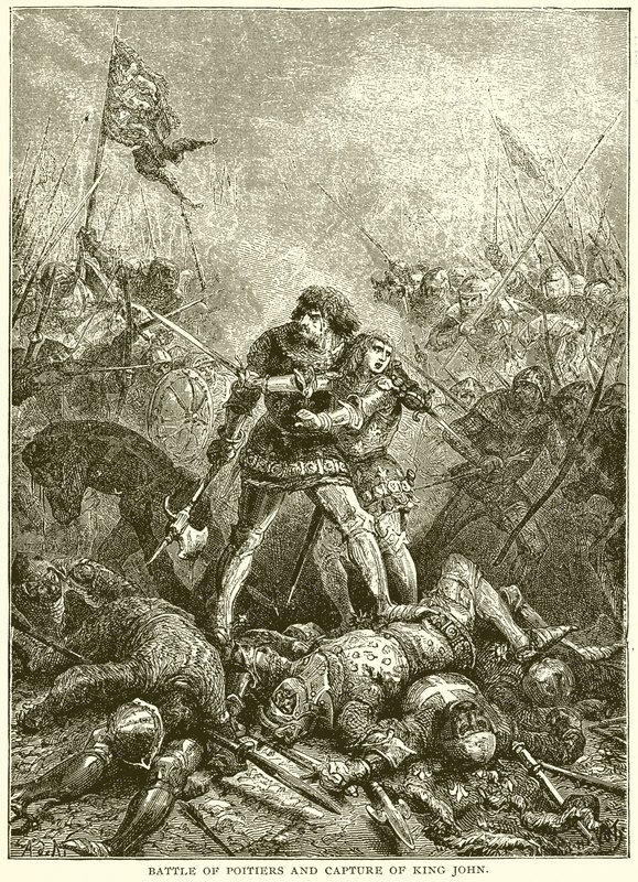 ポワチエの戦いとジョン王の捕獲 作： 英語学校