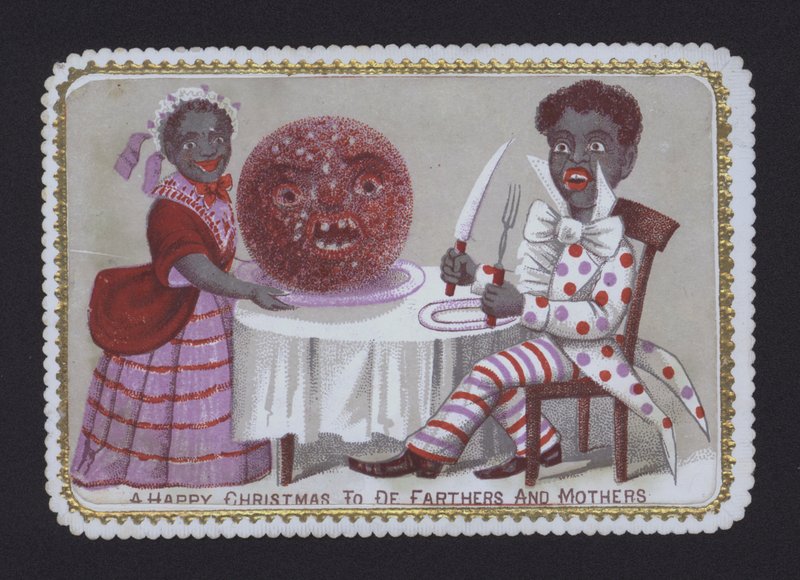 De Farthers と Mothers への幸せなクリスマスを願う黒人カップル (色リソ) 作： 英語学校