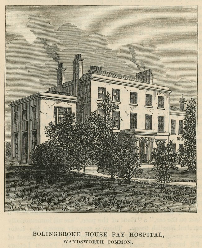 Bolinbroke House Pay Hospital、ウォンズワースコモン、ロンドン 作： 英語学校