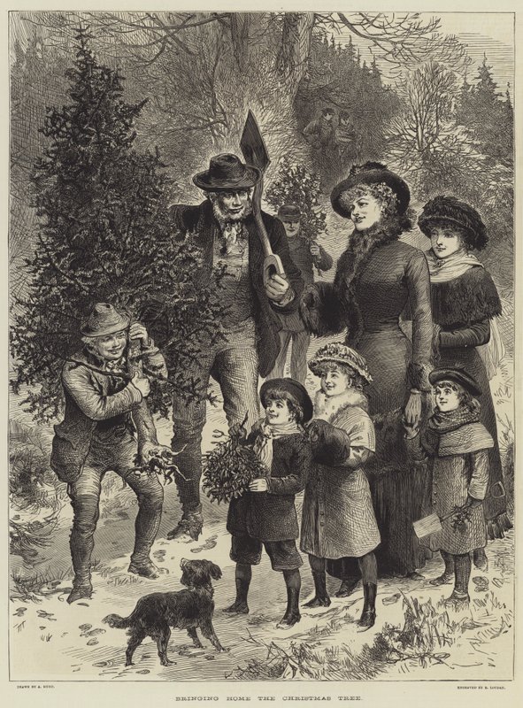 ブリング・ホーム・ザ・クリスマス・ツリー（彫刻 作： 英語学校