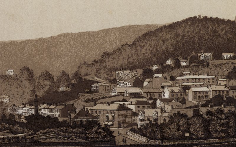 Buxton: Matlock Bath (リトグラフ) 作： 英語学校
