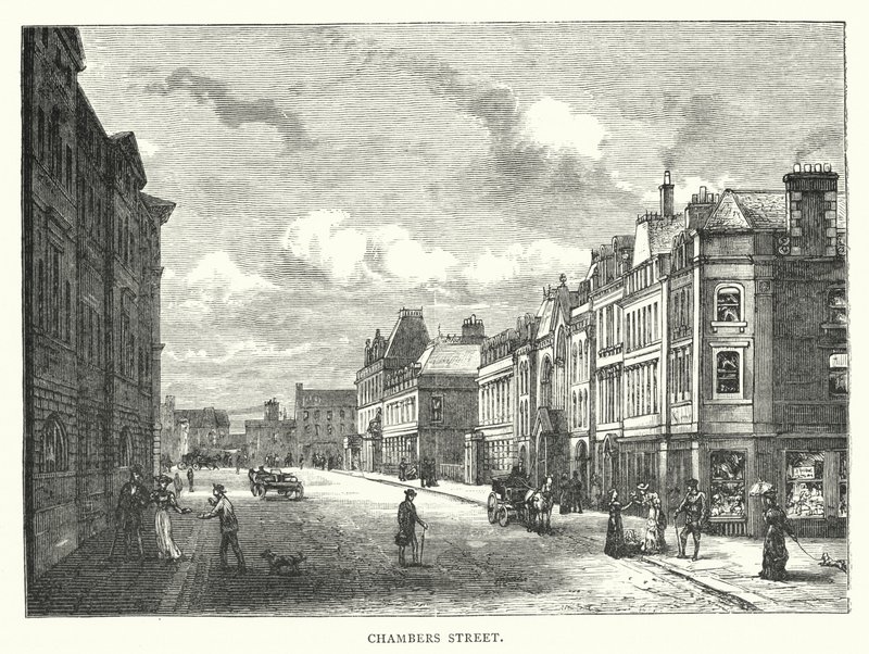 Chambers Street（彫刻 作： 英語学校