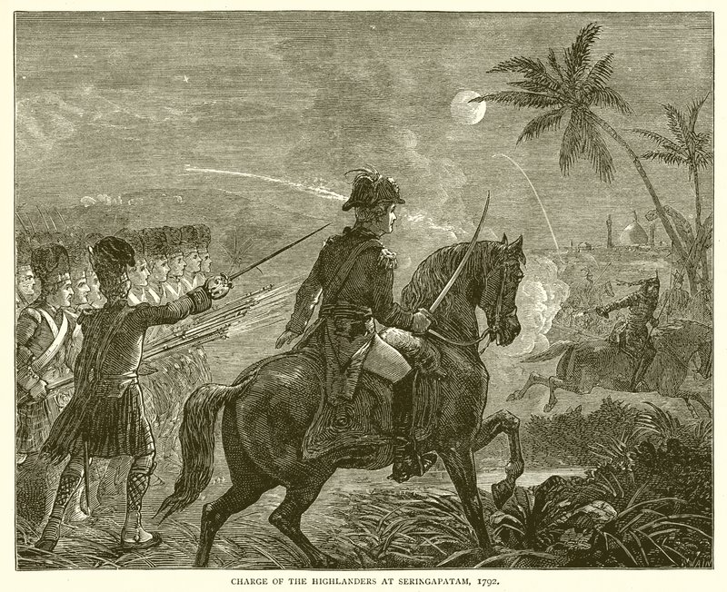 1792年のセリンガパタムでのハイランダーの突撃 作： 英語学校
