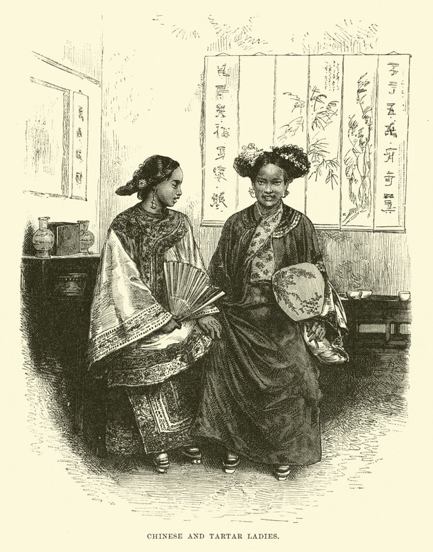 中国語とタルタルの女性 作： 英語学校