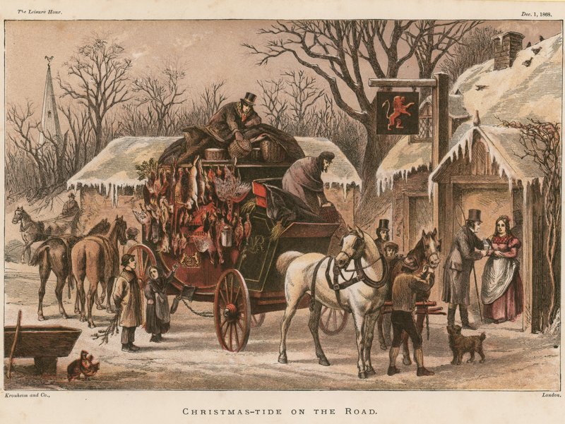 道路上のクリスマス潮 作： 英語学校