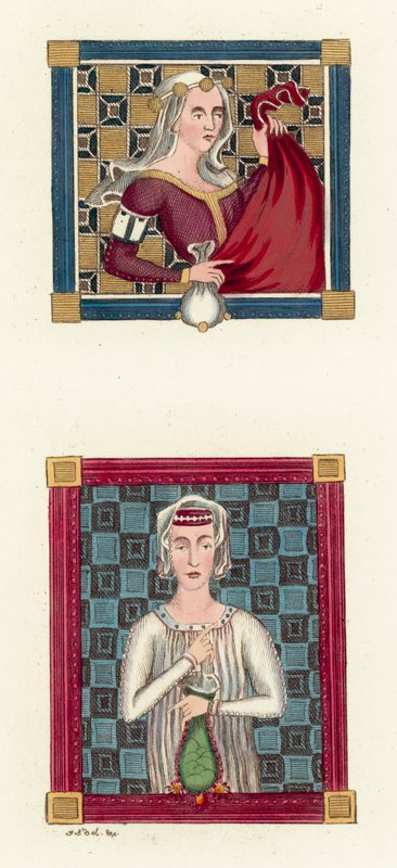 カスティーリャの女王コンスタンス（彩色済み彫刻 作： 英語学校