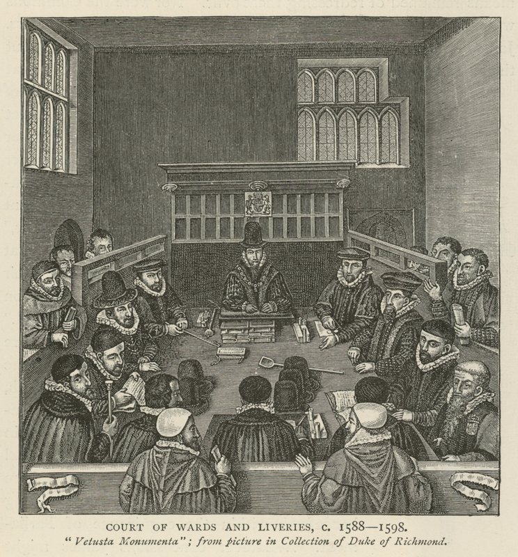 ウォードアンドリバリー裁判所、1588〜1589年頃 作： 英語学校