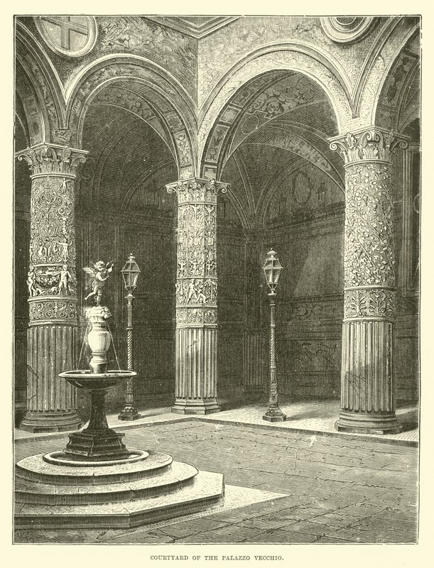 ヴェッキオ宮殿の中庭 作： 英語学校