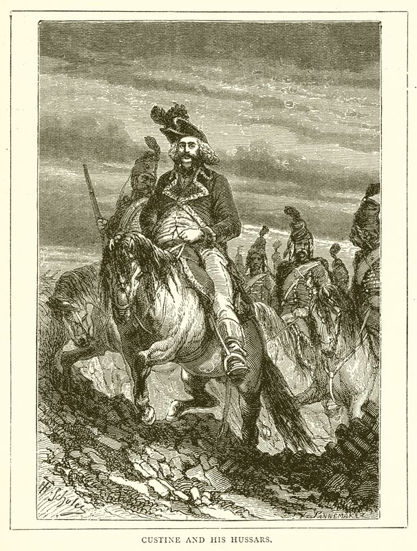 Custineと彼のHussars 作： 英語学校