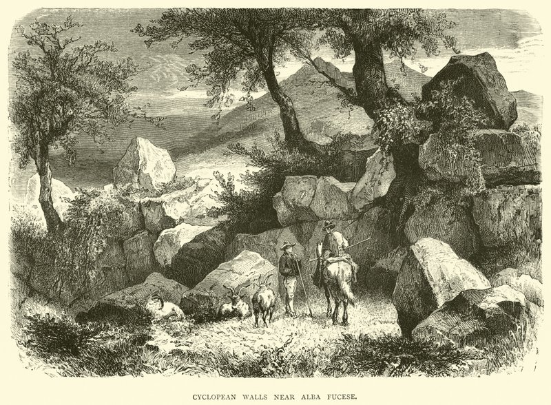 Alba Fucese近くのCyclopean Walls 作： 英語学校