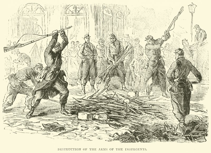 1871年4月、反乱軍の武器の破壊 作： 英語学校