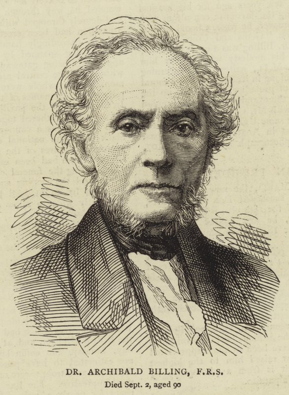 Dr Archibald Billing, FRS（彫刻 作： 英語学校