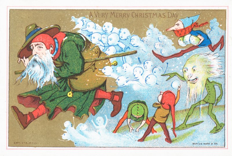 父のクリスマス、クリスマスカードを追うエルフ 作： 英語学校