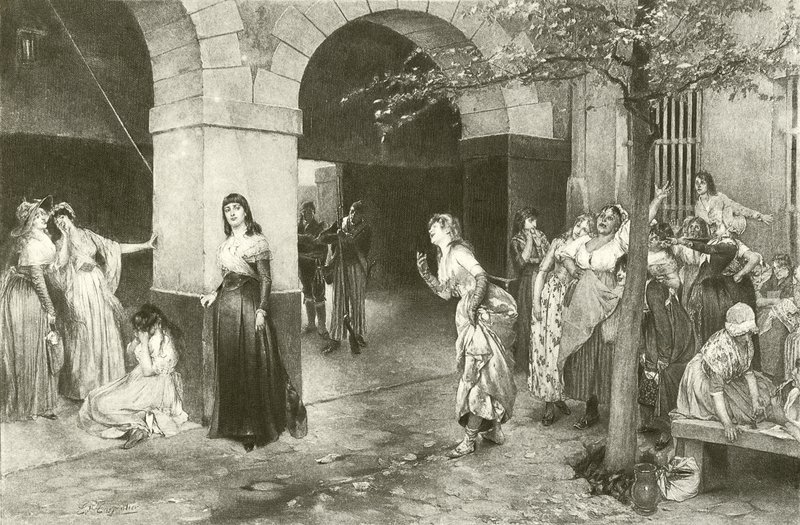 サンペラジーの刑務所にいるエヴァリストカーペンティエMmeローランド（彫刻） 作： 英語学校