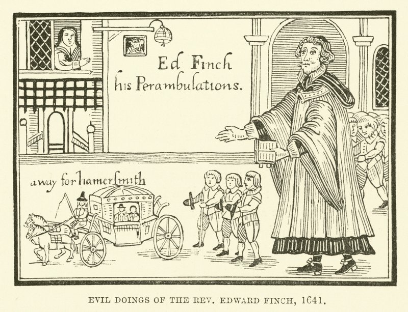 エドワードフィンチ牧師の悪事、1641年 作： 英語学校