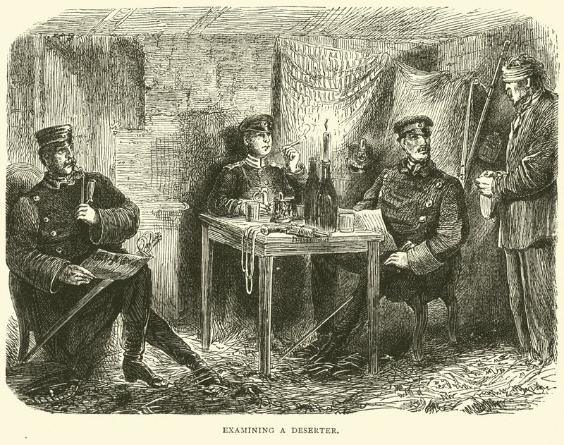 1871年2月、脱走兵を調べる 作： 英語学校