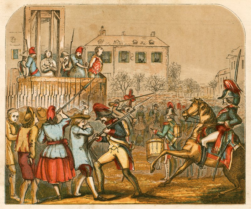 フランスのルイ16世の処刑 作： 英語学校