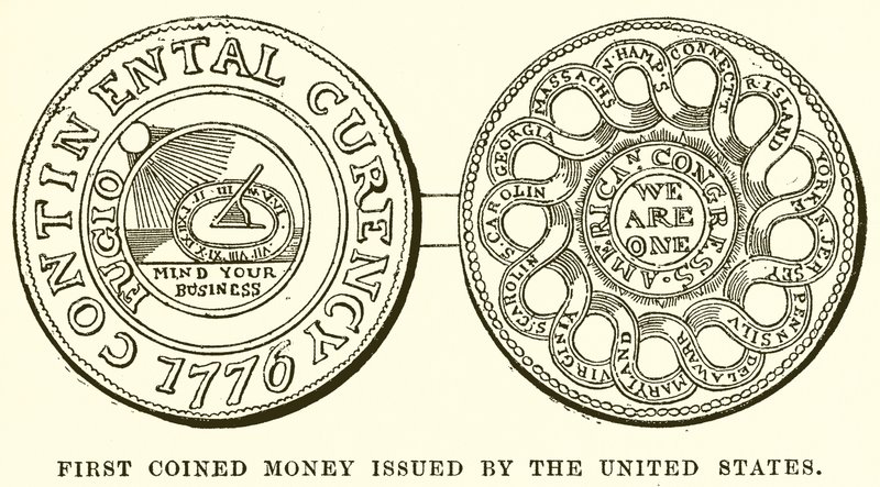 米国が発行した最初の硬貨 作： 英語学校