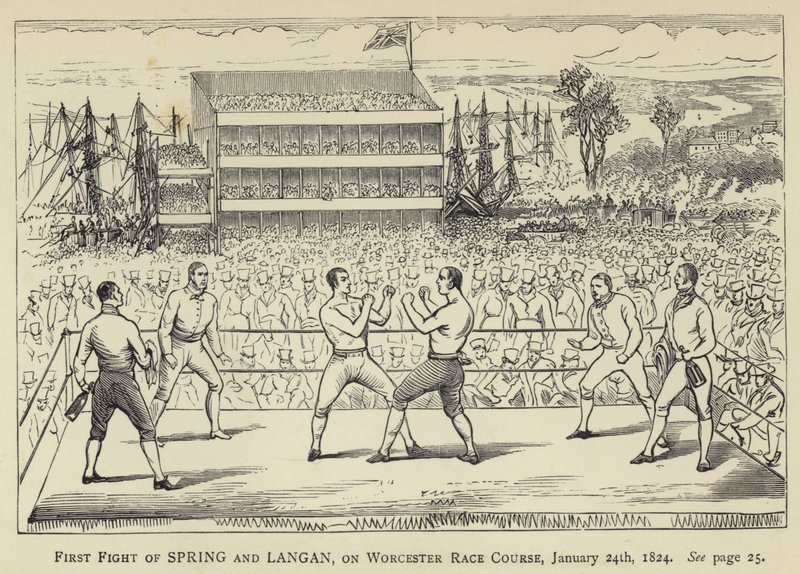 春とランガンの最初の戦い、ウスター競馬場、1824年1月24日 作： 英語学校