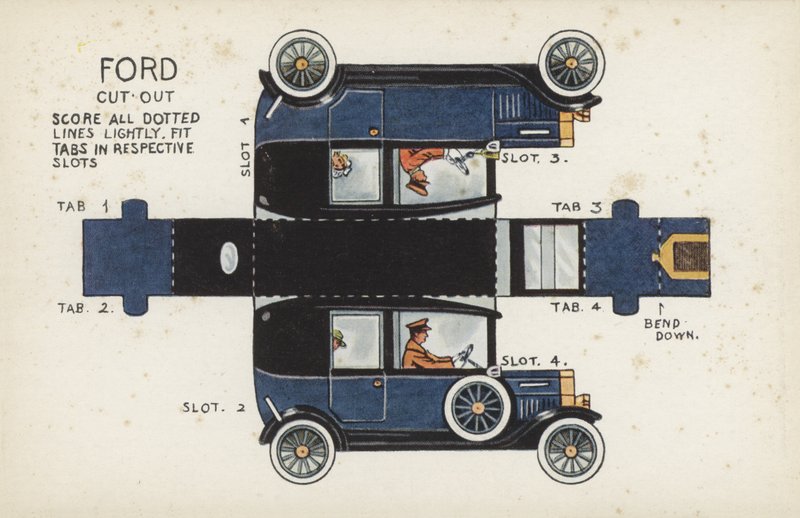 Ford Cut Out（カラーリトグラフ 作： 英語学校