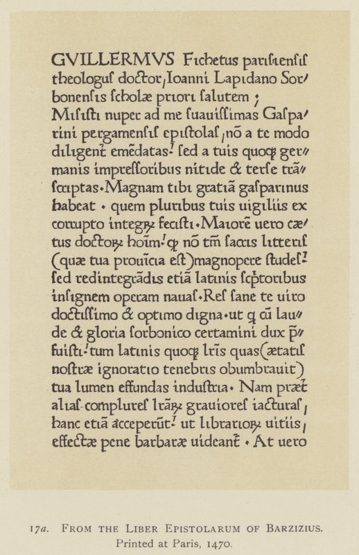 パリで印刷されたバルジジウスのLiber Epistolarumより 作： 英語学校