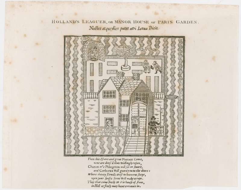 Hollands Leaguer、1632への口絵。ParisGarden 作： 英語学校