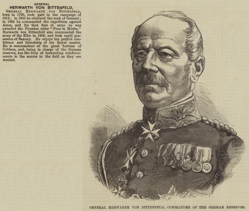 ドイツ予備軍司令官ヘルヴァルト・フォン・ビッテンフェルト将軍（刻印 作： 英語学校
