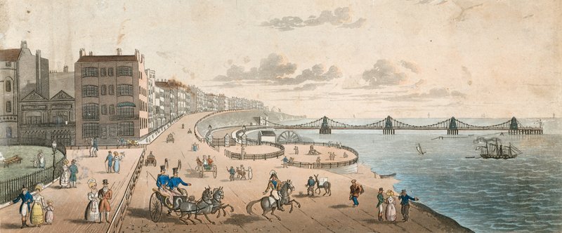 ブライトンの海岸沿いの人々の概観 作： 英語学校
