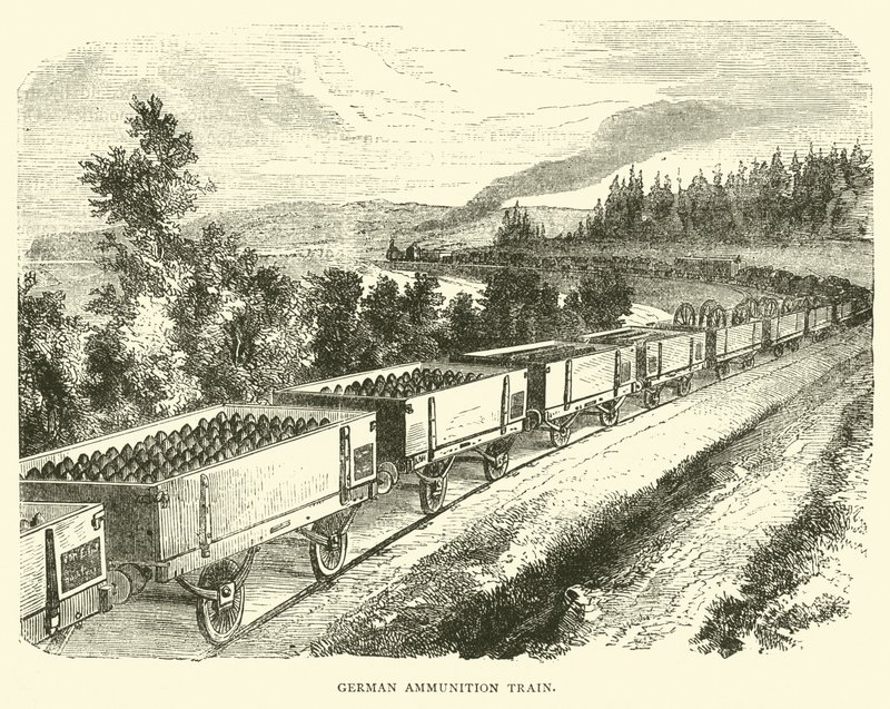 ドイツの弾薬列車、1870年9月 作： 英語学校