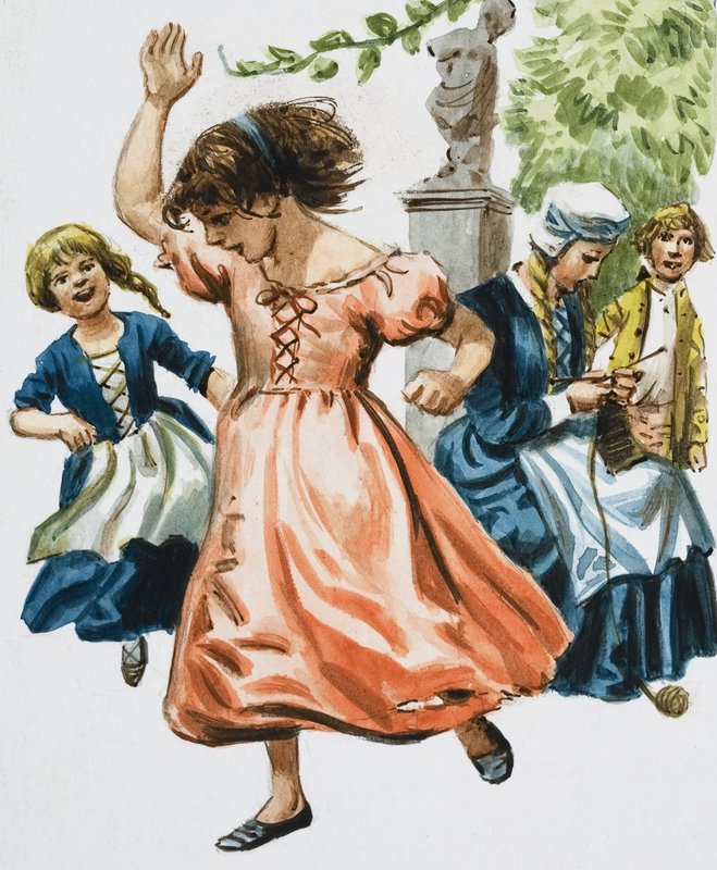 女の子のダンス 作： 英語学校