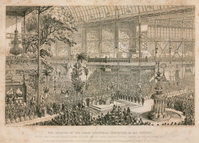 素晴らしい展覧会、1851年、1851年5月1日オープン 作： 英語学校