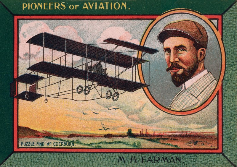 アンリ・ファルマン（英仏の航空パイオニア、航空機の設計・製造者）（クロモリピック 作： 英語学校