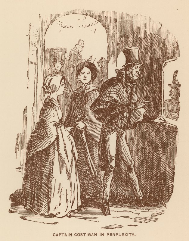 サッカレー作『ペンデニスの歴史』の挿絵（リトグラフ） 作： 英語学校