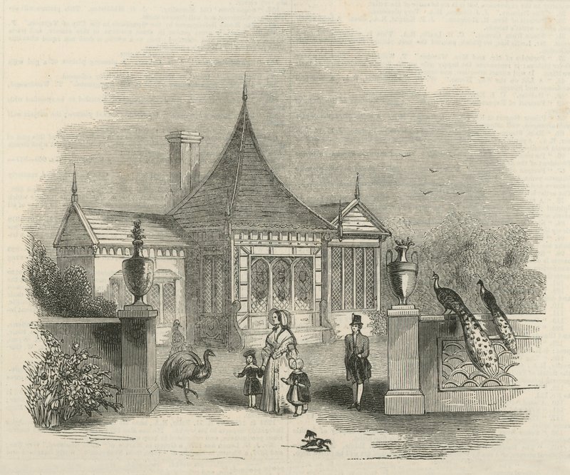 バッキンガム宮殿の敷地内 作： 英語学校