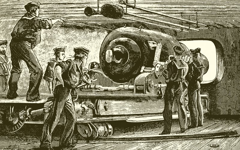 Ironcladのタレットの内部 作： 英語学校