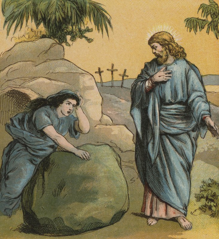 死者の中から蘇ったイエス・キリスト（カラーリトグラフ 作： 英語学校