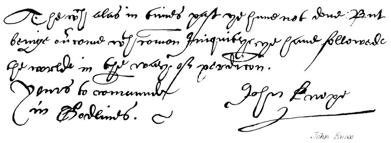 ジョン・ノックス 作： 英語学校