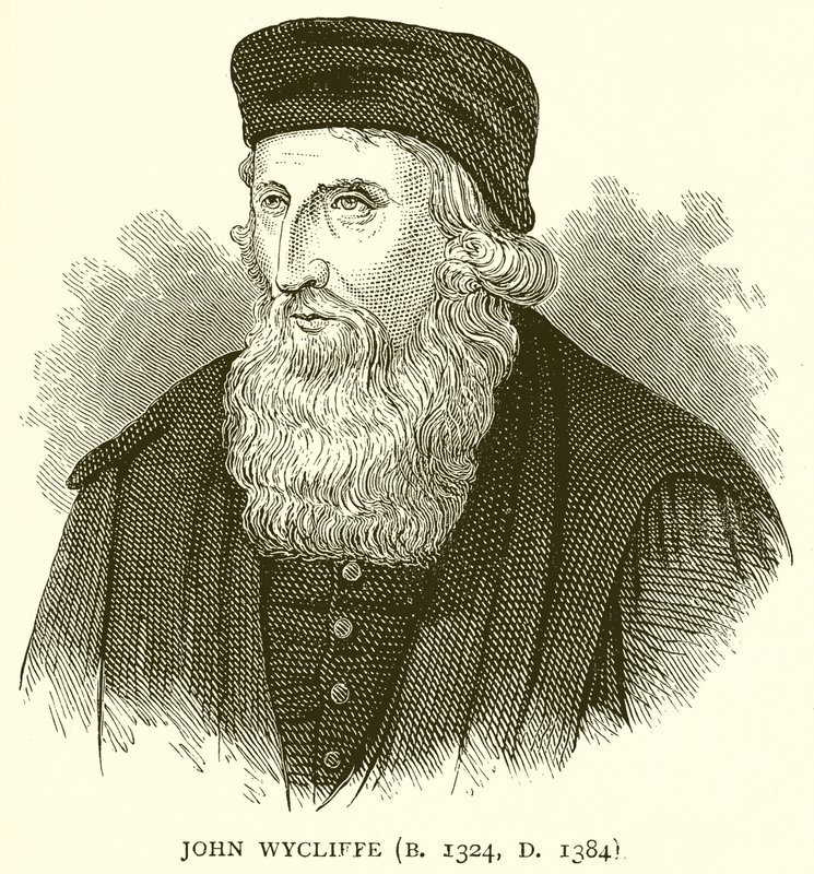 ジョン・ウィクリフ（B. 1324、D。1384） 作： 英語学校