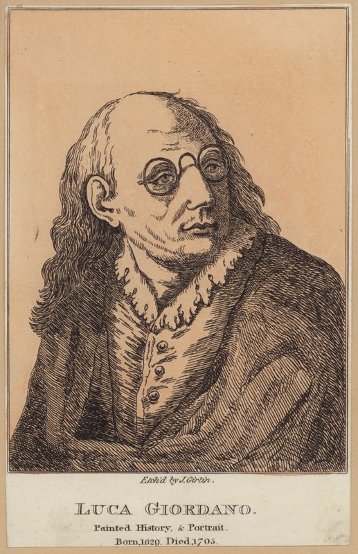 ルカ・ジョルダーノ（イタリアの画家・版画家）（銅版画 作： 英語学校